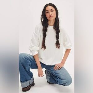 NWT FREE PEOPLE WE THE FREE TATE TEE IVORY